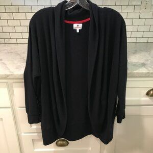 Sundry Sweater Cardigan Womens 0 Or XS Navy Blue Open Front Baggy